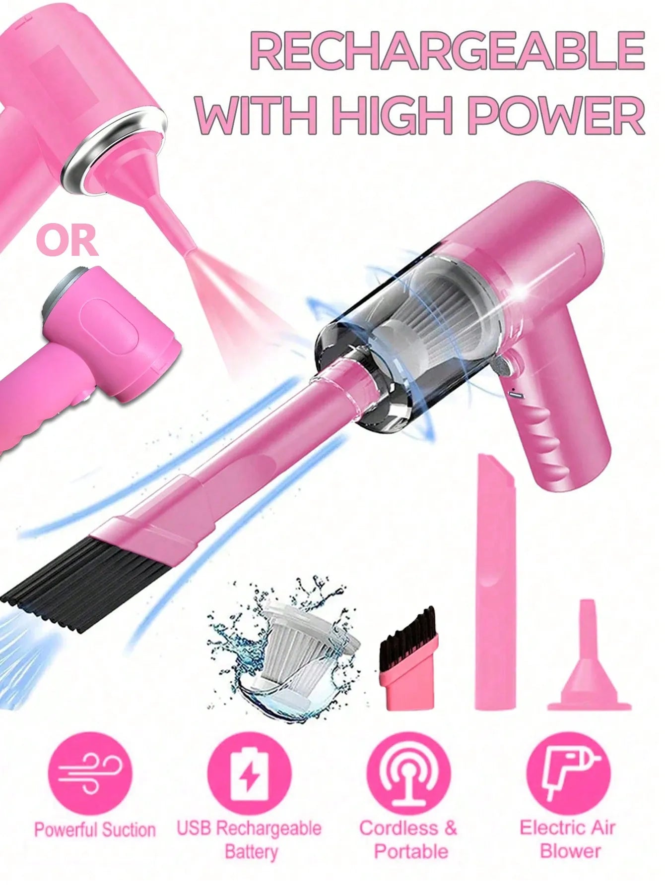 Powerful 3-in-1 Suction & Blowing Vacuum Cleaner